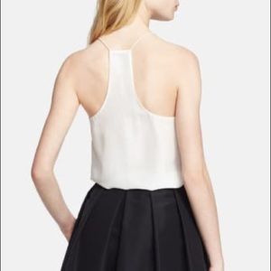 NWT - Tibi Racerback Silk Cami in White